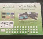 New tentproinc rv awning sun shade screen 10’ x 17’ 3” Black complete kit