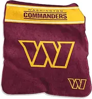 Logo Brands 632-26X: Washington Commanders 60x80 Raschel Throw