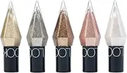 5 PCS Glitter Eyeliner Liquid Sets, 5 Colors Shimmer Eyeshadow, Silver Gold Diamond Eye Liner Stick, Long Lasting Waterproof Glow Eyeliner Sparkle Eyes Makeup