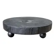 Paulownia Wood 25cm Trivet Kitchen/Dining Dish/Pot Round Stand Medium Poppyseed