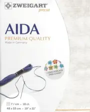 Precut Zweigart Fein-Aida Vintage 18 count Vintage Dune 3793/1079