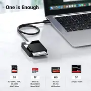 4-in-1 USB 3.0 Memory Card Reader for SD, CF, TF, MS – Fast 5Gbps