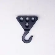 Technic Large black Metallic Hook, Compatible with LEGO 70644
