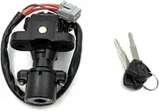 Ignition Switch for Suzuki for GSXR1000 2005-2018 for GSXR750 2006-2018 Motorcycle Ignition Switch Fuel Tank Cap Cover Seat Keys Lock Motorcycle Ignition Switch Lock(Ignition Lock)
