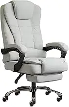 Ergonomic Fabric Office Chair with Adjustable Height,Computer Chair Reclining Function and Lumbar Support Comfortable Swivel Desk Chair