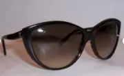 NEW ALEXANDER MCQUEEN SUNGLASSES AMQ 4147/S HAVANA/BROWN 086-CC AUTHENTIC