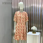 JESSICA - 氣質輕薄舒適小碎花雪紡短袖洋裝 223370