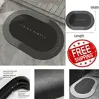 Non-Slip Oval Bath Mat Super Absorbent Bathroom Kitchen Floor Soft Rug Quick Dry