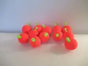 12 1.25" FISHING BOBBERS Medium Round Floats Weighted Foam Snap on Float Choice
