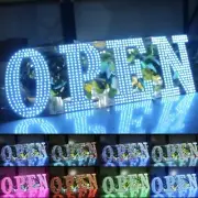 40"x14" Large LED Open Signs for Business Super Bright Unique Design RGB Open...