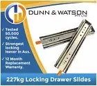 508mm 227kg Locking Heavy Duty Drawer Slides Fridge Runners 500lb 20"
