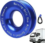 Winch Snatch Block, 41, 000 lbs Off Road Recovery Kit Soft Shackle, UTV Towing Ring, Rust-Proof Snatch Block Pulley, Heavy Duty Winch Accessories Kit for ATV