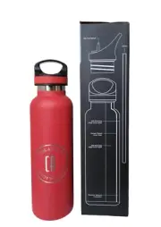 Basecamp MESA Tundra Bottle 20 oz Red Stainless Steel, Straw, BC5001 New In Box