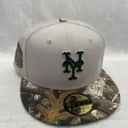 New York Mets New Era 59Fifty Fitted Real Tree Hat New 7 1/4
