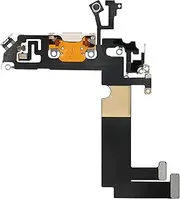 Charging Port Replacement for iPhone 12 Mini White Dock Connector Fix USB Charge Repair Headphone Jack Flex Cable Microphone Antenna Assembly for A2176, A2398, A2399, A2400