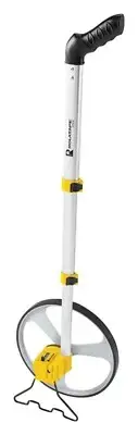 Rolatape RT312 Aluminum Silver/Yellow Outdoor Single Measuring Wheel 12 Dia. in.