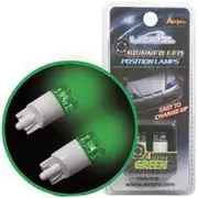 Aerpro 4 Led Spinning Globes Green Pk Of 2 - ELL11G