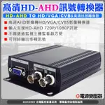 高清HD-TVI訊號轉換器 純監看 VGAHD高清CVBS輸出 AHD1080P720P 可直接連接螢幕 免透過監控主機