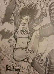 Simon BISLEY ORIGINAL ARTWORK Cover Drawing For HELLBLAZER DEATH