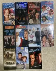 Mix VHS Tape Lot Men In Black Lord Of The Rings A Christmas Carol