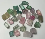 Natural Tourmaline Multicolour Crystal’s From Afghanistan Weight :29.55Carats