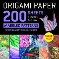 在飛比找博客來優惠-Origami Paper 200 Sheets Marbl