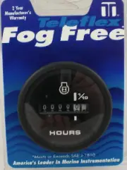 SeaStar Teleflex 62719P Pro Series Premier Fogfree Hour Meter Panel Gauge 2"