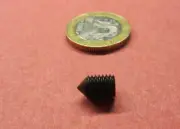 Alloy Steel Set Screws, Cone Point, 1/4"-28 x 3/8" Length, 50 Pieces