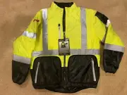 Budweiser Radians SJ510-3ZGS-XL Quilted Reversible Jacket with Zip-Off Sleeves