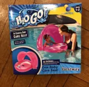 Baby Pool FLOAT with Sun Shade H2O GO UV CAREFUL Baby SEAT IN PINK Girl Bestway