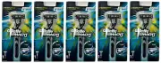 Gillette Mach3 Razor Handle - Holds all Mach3 and Venus Blades (5 Pack)