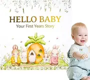 Baby Milestone Book - Medium, Paper, White, Growth Memory Journal, Baby Scrapbook, Toddler Diary | Personalized Event Tracker, Record Every Achievement From Birth To Age Five, Keepsake For New Parents