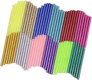 72 Pieces Glitter Hot Glue Colored Gun Sticks, 12 Colors, AFUNTA EVA Glue Mini Size Hot Melt Adhesive Sticks for DIY Art Craft Repair Bonding - Diameter 7 mm/0.28", Length 10 cm/3.9"