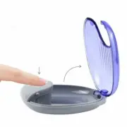 Dental Orthodontic Lingual Retainer Aligner Case Denture Storage Box Blue