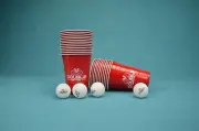 Beer Pong Set Includes 24 Red Cups And 4 Ping Pong Balls Ultimate Party