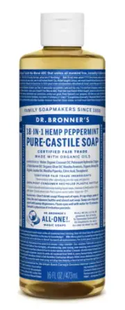 Dr. Bronner's Peppermint Pure-Castile Liquid Soap - 16 oz