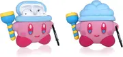 Silicone Case for Apple Airpods 1/2, 3D Anime Character for Air pod Case Headphone Case Anti-Fall Shockproof 1/2 for Men Women Teens (Kirby 1,2)
