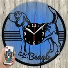 LED Clock Beagle LED Light Vinyl Record Wall Clock LED Wall Clock 5134
