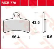 TRW Lucas Brake pad MCB770