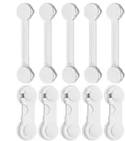 Baby Cabinet Locks,Anti-Fall Childproof Bookshelf Anchors 10X | Multifunctional Baby Proof Drawer Locks Furniture Wall Holder for Refrigerators, Microwave