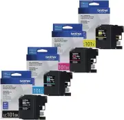 Brother Lc101 Black Ink Cartridge Set Standard Yield For Inkjet Printers