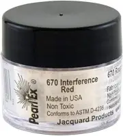 Jacquard JAC PEARL-EX 3gm INTERFERENCE RED Powdered Pigments