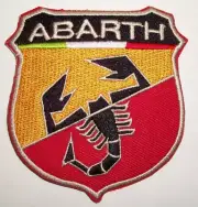 Fiat Abarth~Embroidered Patch~Auto Racing~3" x 2 3/4"~Iron or Sew on