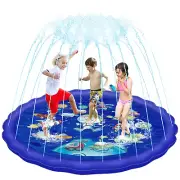 67" Splash Sprinkler Pad Play Mat Baby Pool Outdoor Water Play Mat Ages 3+