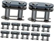 SEWOART 16pcs Chain Joint Link Quick Release Buckle for Motorbike Accessories Durable Roller Chain Connecting Link Reliable Performance for Atv and Off Road Conditions