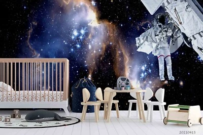 3D Astronaut Starry Sky Space Wallpaper Wall Murals Removable Wallpaper