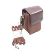 Targus TPT005US Bijou Grande Brown Nylon Cushioned Camera Case w/ Shoulder Strap