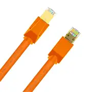 Cruxtec Cat8 Ethernet Cable - 20m - Orange 40Gb / SFTP Triple Shielding [RS8-200-OR]