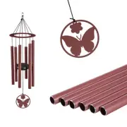 Hand Tuned Butterfly Wind Chime for Outside | Scale of C | Deep Tone | Powder...