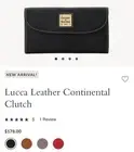 Dooney & Bourke Lucca Leather Continental Clutch